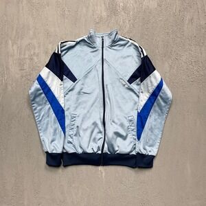 Vintage Adidas Trefoil Track Jacket Mens Medium Blue 90s